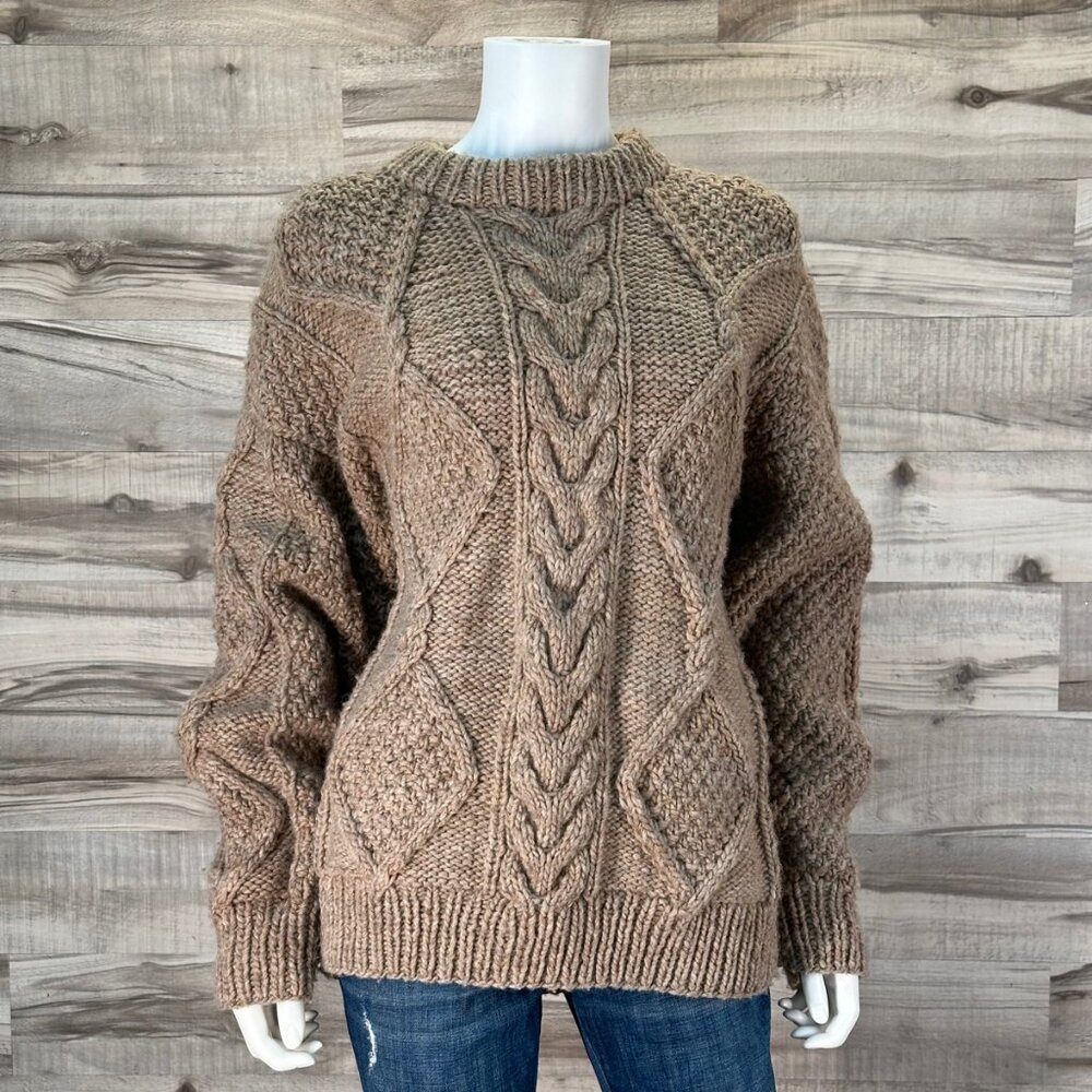 Vintage Native Knit Wool Sweater Size M